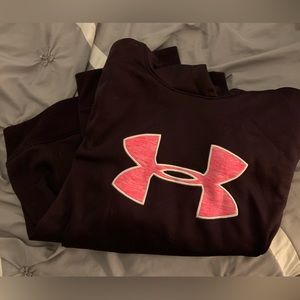 Under Armour semi-fitted cold gear logo hoodie